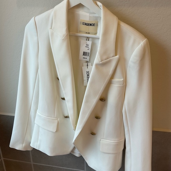 L'AGENCE Jackets & Blazers - L'AGENCE  White Blazer size 6
